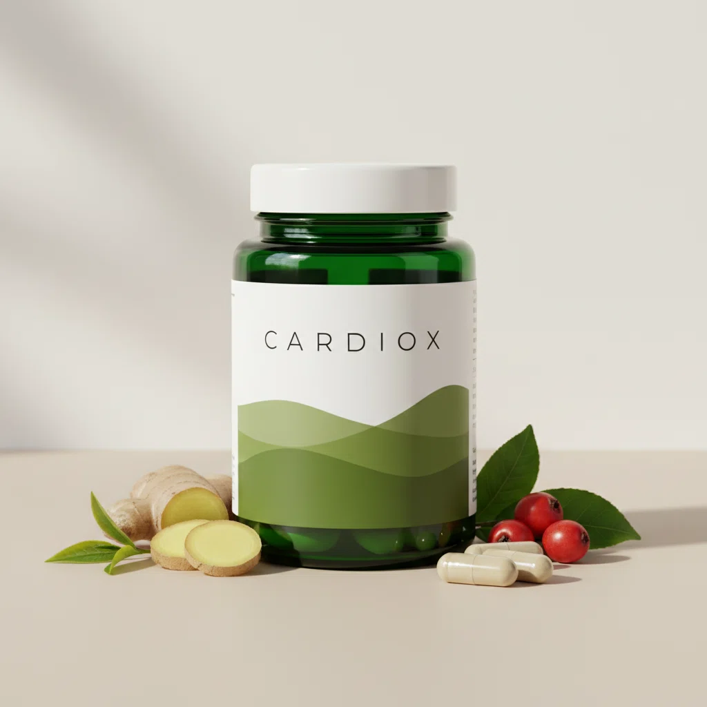 CardioX supplement bottle - cardiovascular wellness supplement for adults over 50